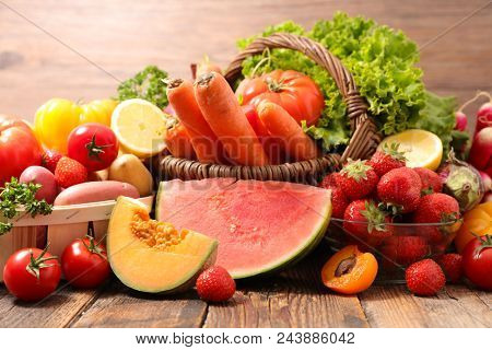 assorted fruit and vegetable