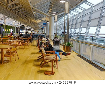 Nagoya, Japan - Mar 19, 2018. Interior Of Chubu Centrair Airport (ngo) In Nagoya, Japan. Chubu Centr