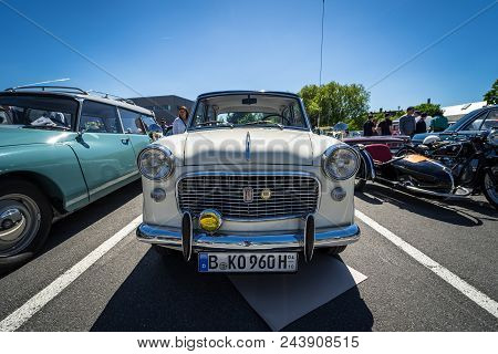 Berlin - May 06, 2018: Small Family Car Fiat 1200 Granluce. Oldtimertage Berlin-brandenburg (31th Be
