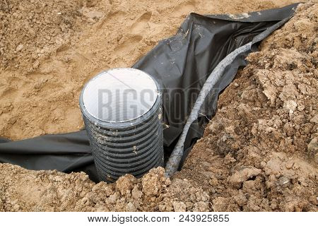 Laying Of Pipes And An Observation Well For Removal Of Water From A Site Under Construction Of The H