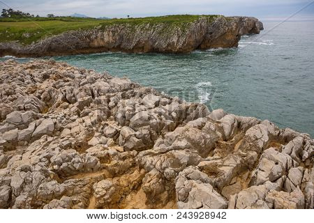 Bufones de Arenillas in the cost of Asturias, north of Spain
