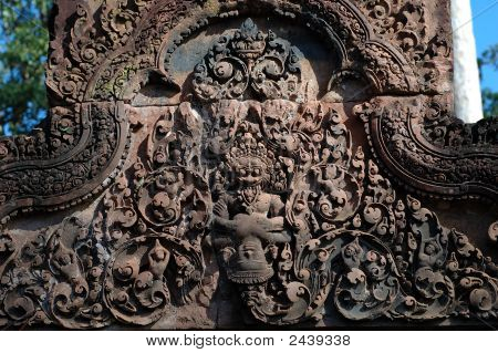 Řezbářské Mandapa při Banteay Sreiz, Kambodža