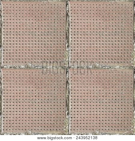 Abstract Seamless Pattern For Designers With Concrete Causeway Road From Clay