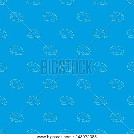 Chef Cap Pattern Vector Seamless Blue Repeat For Any Use