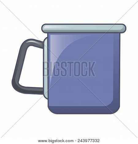 Camp Steel Cup Icon. Cartoon Of Camp Steel Cup Vector Icon For Web Design Isolated On White Backgrou