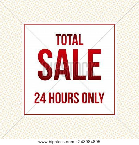 Vector Illustration. Modern Promotion Square Web Banner For Social Media Mobile Apps