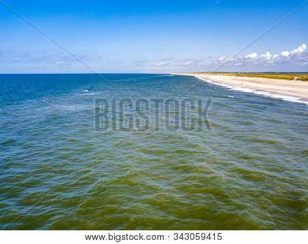 Aerial View Of The Sondervig Beach In Denmark - Europe