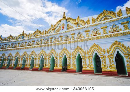 U Min Thonze Pagoda Temple Is One Of The Most Distinctive Complexes On The Main Hill Top Of Sagaing.