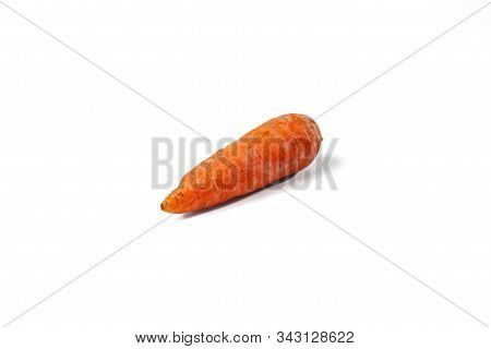 Boiled Carrots On A The White Background
