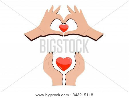 Heart Hands Isolated Vector Photo Free Trial Bigstock