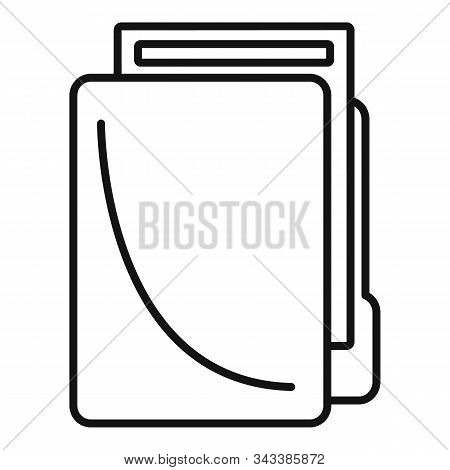 Lease Folder Icon. Outline Lease Folder Vector Icon For Web Design Isolated On White Background