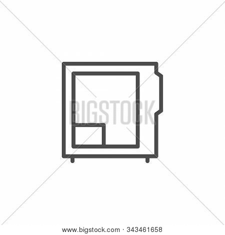Computer Case Line Vector Photo Free Trial Stock Computer Case Line Vector Photo Free
