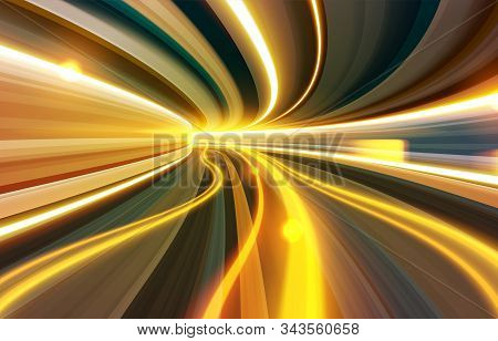 Slow Shutter Effect Through Wormhole