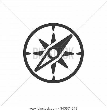 Compass Icon Vector. Stock Vector Illustration Isolated On White Background.
