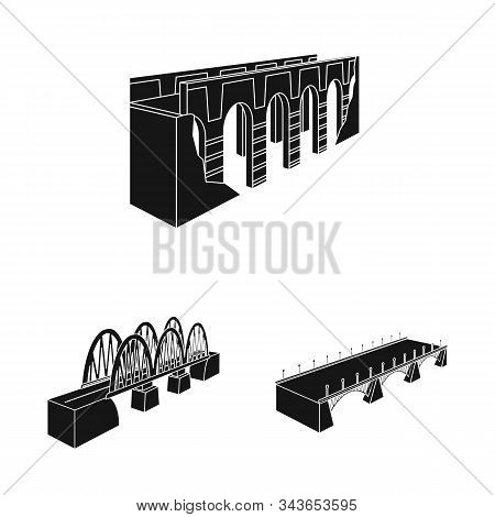 Vector Design Of Construct And Side Icon. Collection Of Construct And Architecture Stock Vector Illu