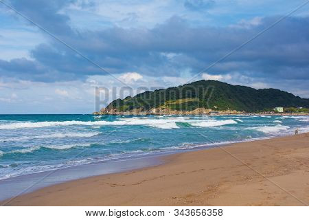 Agva Beach On The Black Sea Coast In The Sile District Of Istanbul Province, Turkey. It Is Mid Septe