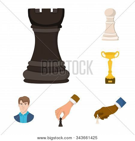 Vector Design Of Chess And Game Icon. Set Of Chess And Strategy Vector Icon For Stock.