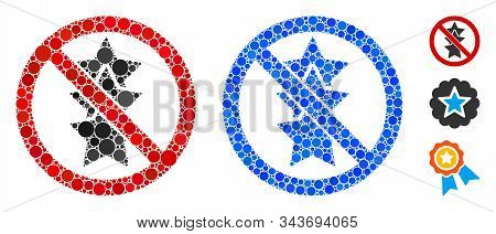 No Rating Stars Mosaic Of Round Dots In Variable Sizes And Color Tints, Based On No Rating Stars Ico