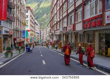 Cityscape Of Kangding, Garze Tibetan, China