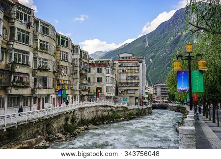 Cityscape Of Kangding, Garze Tibetan, China
