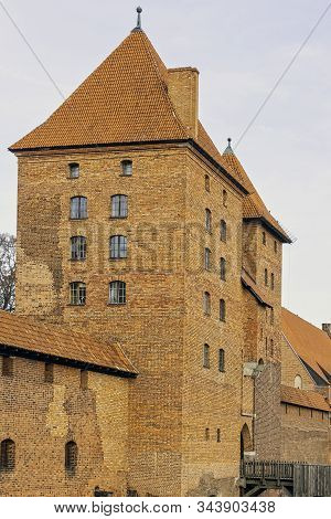 Malbork, Pomerania, Poland - January 2: Castle Of The Teutonic Order In Malbork - The Largest Castle