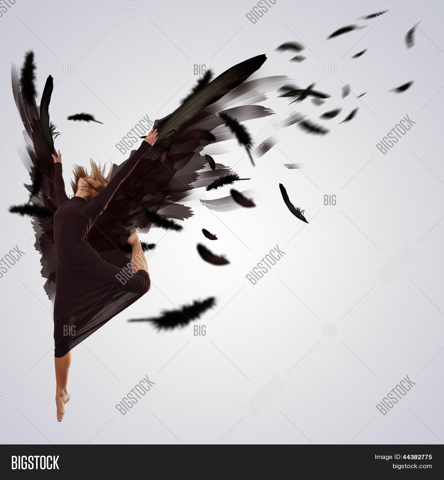 Woman Floating Dance Image & Photo (Free Trial) Bigstock