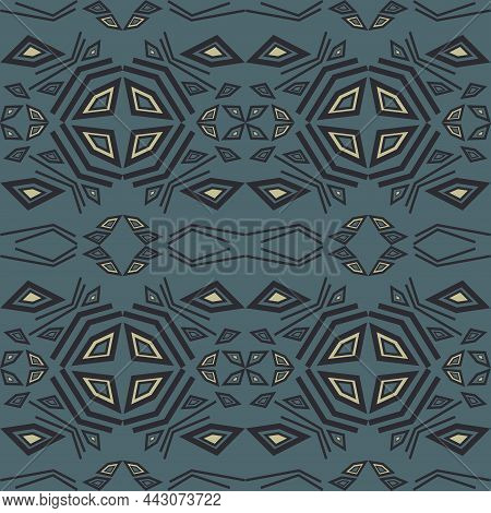 Background Pattern With Decorative Geometric And Abstract Elements
