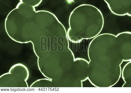Creative Modern Green Huge Amount Of Bio Micro Organisms Computer Graphics Texture Or Background Ill