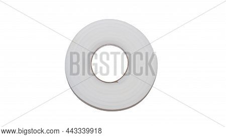 Self-adhesive Foam Rubber Window Seal Isolated On White Background. Insulating Foam Rubber For Insul