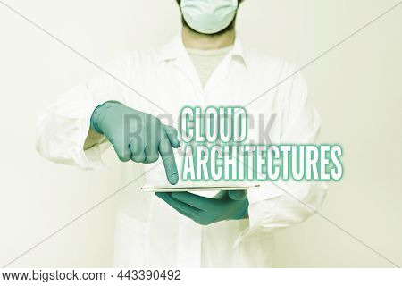 Writing Displaying Text Cloud Architectures. Business Concept Various Engineered Databases Softwares