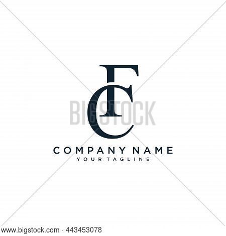 Fc Or Cf Initial Letter Logo Design Vector.