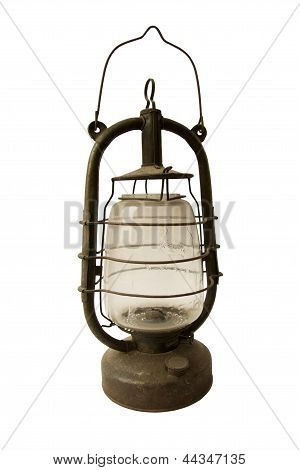 De oude Lamp op de witte