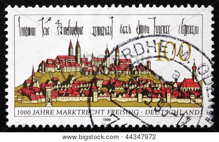 Postage Stamp Germany 1996 Freising, Town In Bavaria