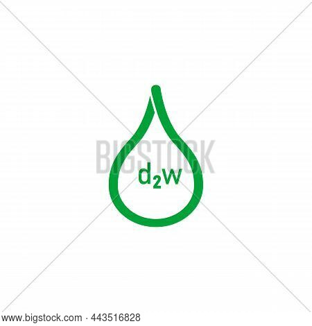 Oxo-biodegradable Plastic D2w Recycling Code Vector Eco Sign