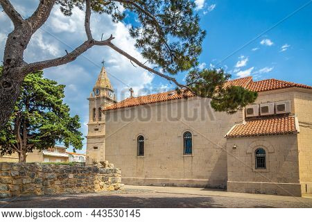 Church Of St. Lovre In Stobrec Village Near Split Town In Croatia, Europe.