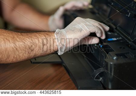 Ink Cartridge Is Removed From The Printhead