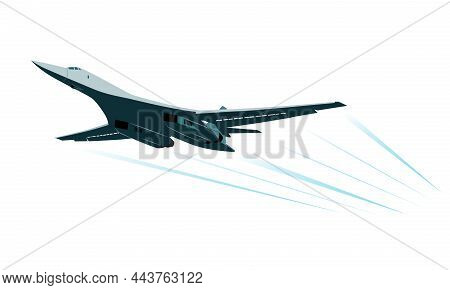 Vector Jet Bomber. Supersonic, Variable-sweep Wing Heavy Strategic Bomber