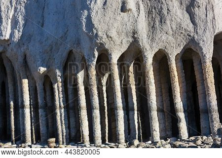 Unusual natural landscapes- The Crowley Lake Columns in California, USA.