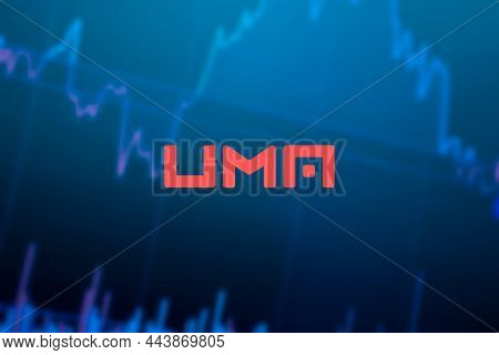 Uma Cryptocurrency. Uma Coin Growth Chart On The Exchange, Chart