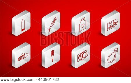 Set Line Male Gender Symbol, Spanking Paddle, Bottle With Pills For Potency, Disc Inscription Sex, C