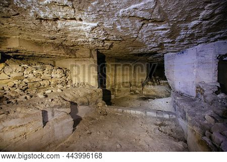 Old Abandoned Limestone Mine In Kerch, Crimea