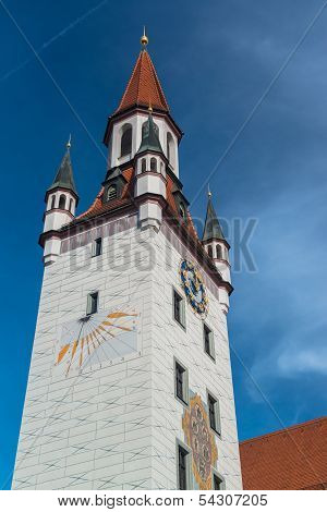 Buildings in munich city center, Marienplatz