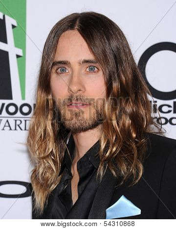 LOS ANGELES - OCT 21:  Jared Leto arrives to Hollywood Film Awards Gala 2013  on October 21, 2013 in Beverly Hills, CA                