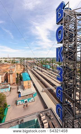 Samara, Russia View From The Lookout Of Samara Rail Terminal