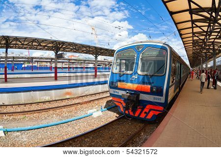 Nizhny Novgorod, Russia Platforms In Moskovsky Rail Terminal