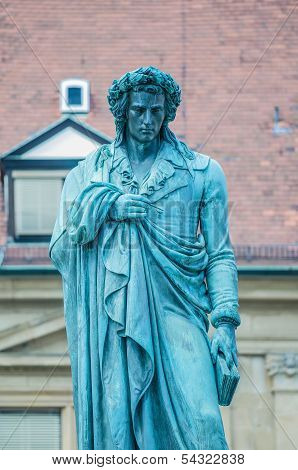 The Schiller Memorial In Stuttgart, Germany