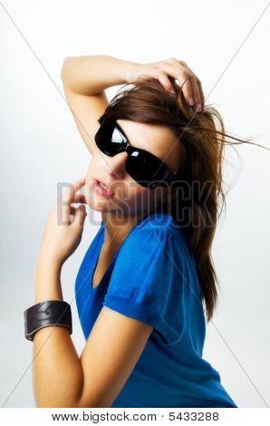 Modern, Stylish Portrait Of Young Woman