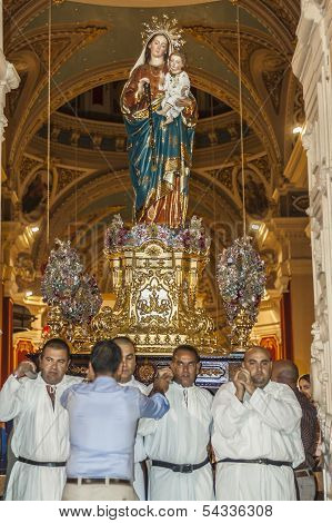 Santa Marija Assunta Procession In Gudja, Malta.