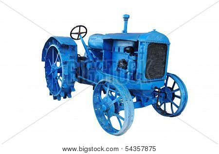 Old Blue Vintage Tractor