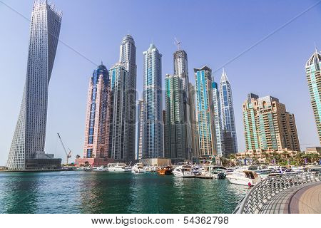 Dubai Marina Cityscape, Uae